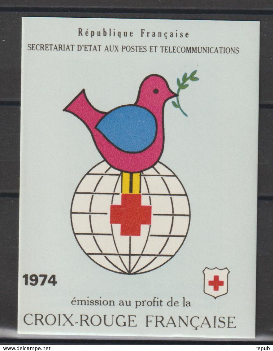France Carnet Croix Rouge 1974 ** MNH - Rode Kruis