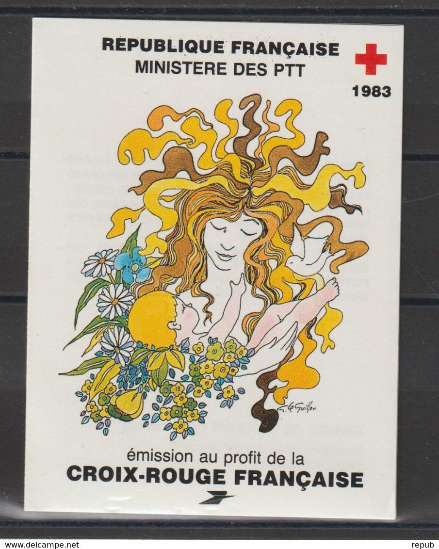 France Carnet Croix Rouge 1983 ** MNH - Croix Rouge