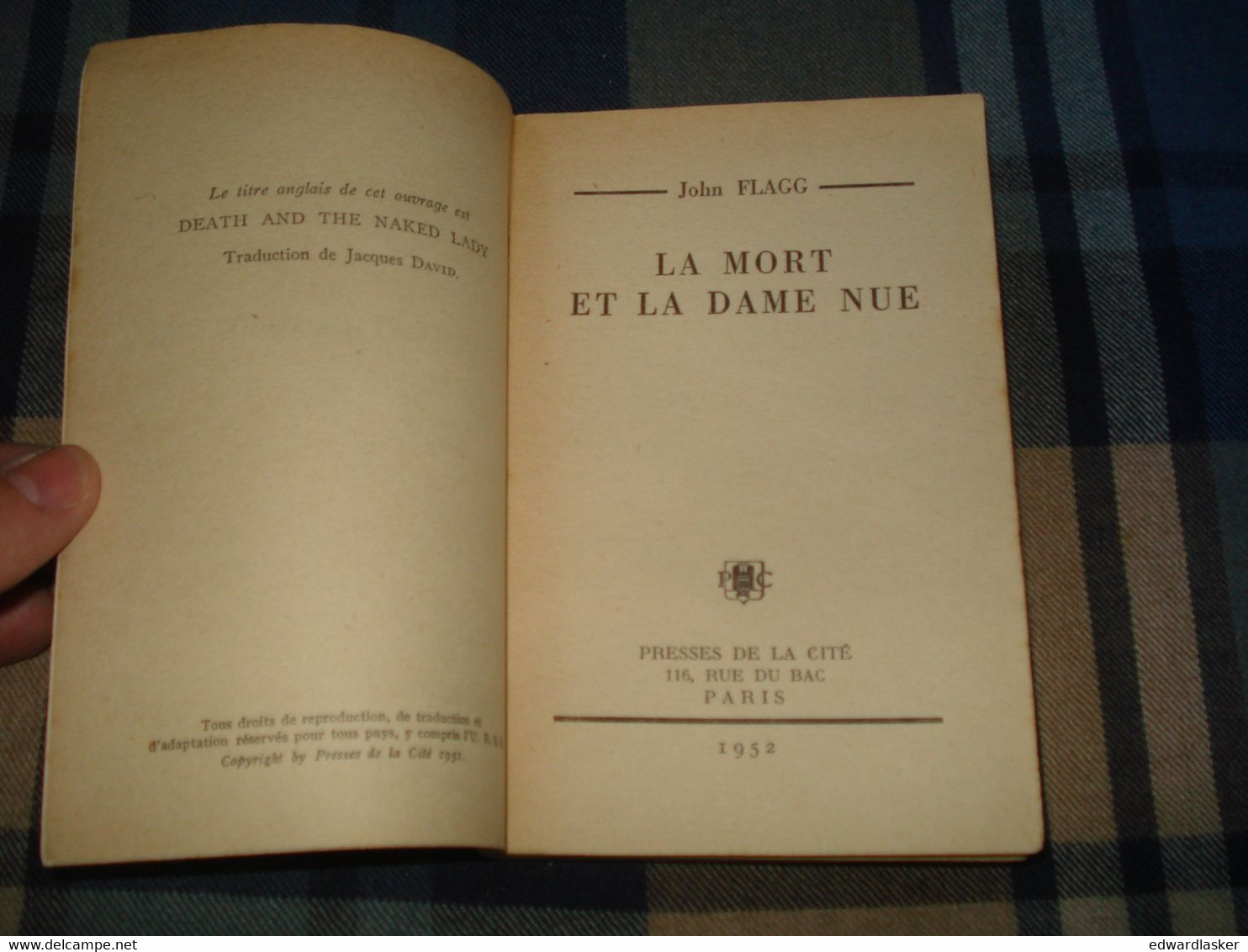 Un MYSTERE N°80 : La MORT Et La DAME NUE /John FLAGG - Janvier 1952 [2] - Presses De La Cité