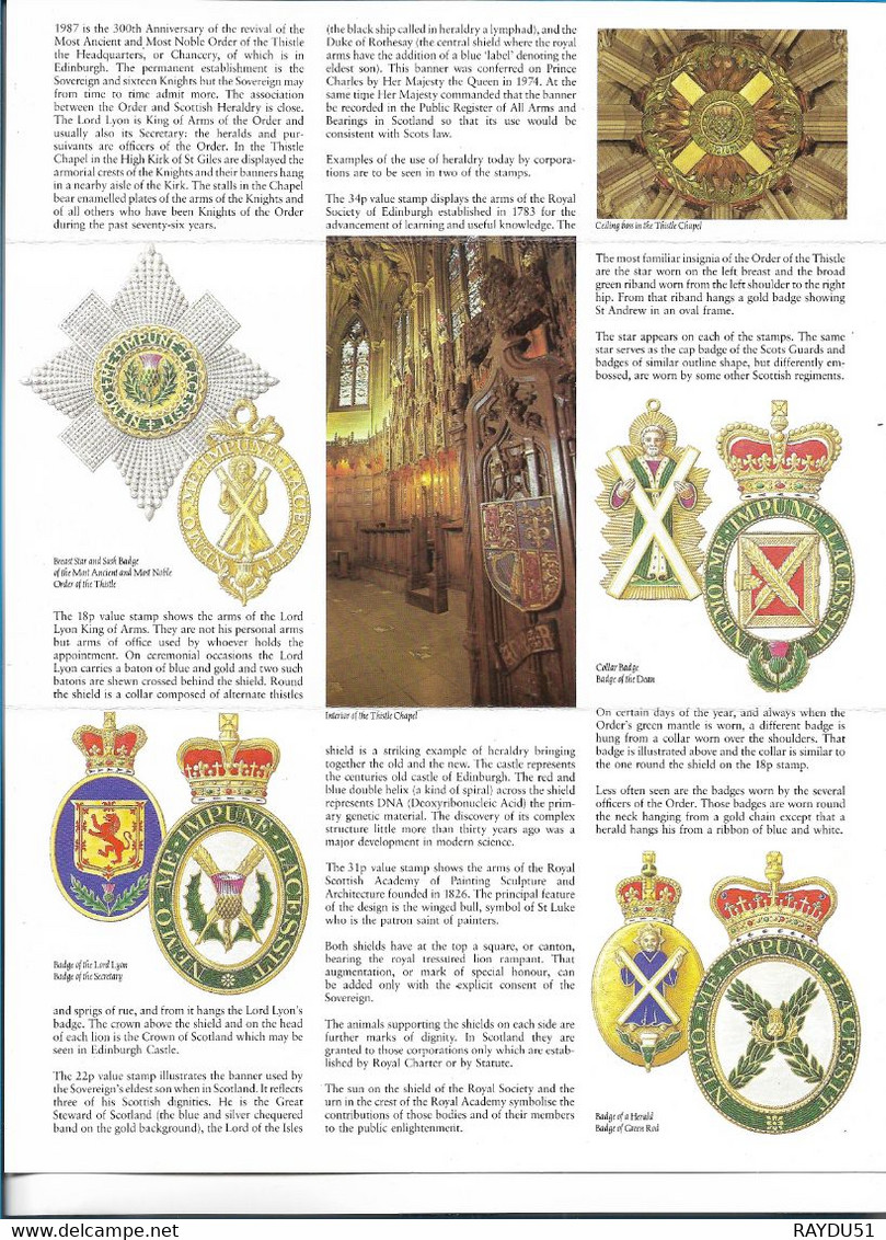 SCOTTISH HERALDRY - Presentation Packs