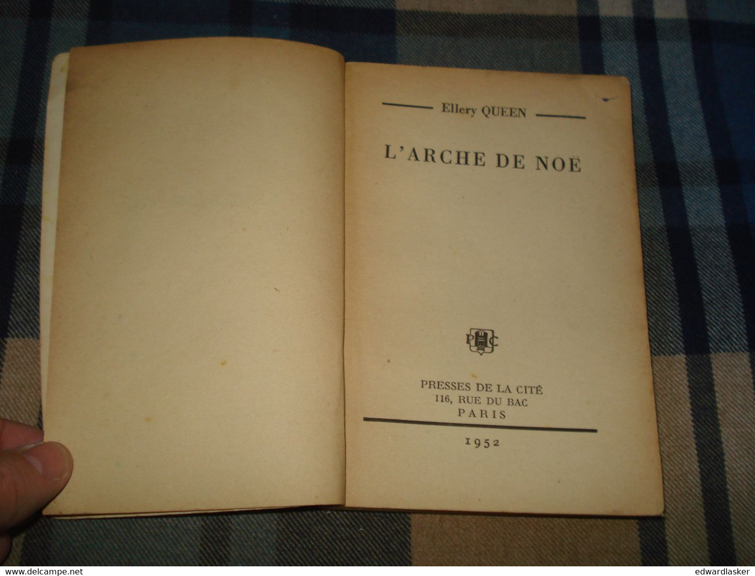 Un MYSTERE N°91 : L'ARCHE De NOÉ /Ellery QUEEN - Mai 1952 - Presses De La Cité