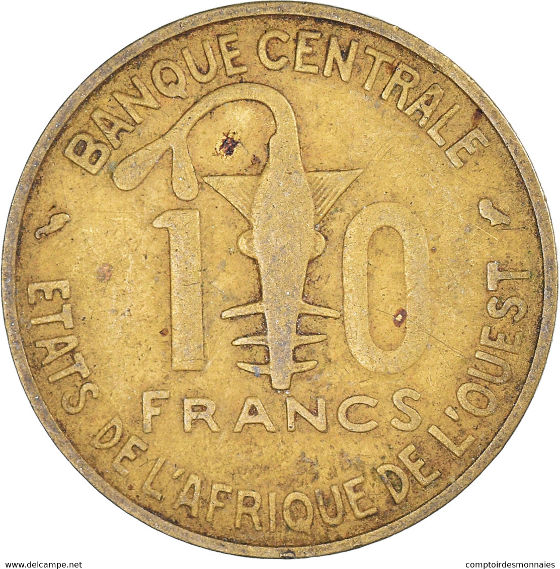 Monnaie, Communauté économique Des États De L'Afrique De L'Ouest, 10 Francs - Elfenbeinküste