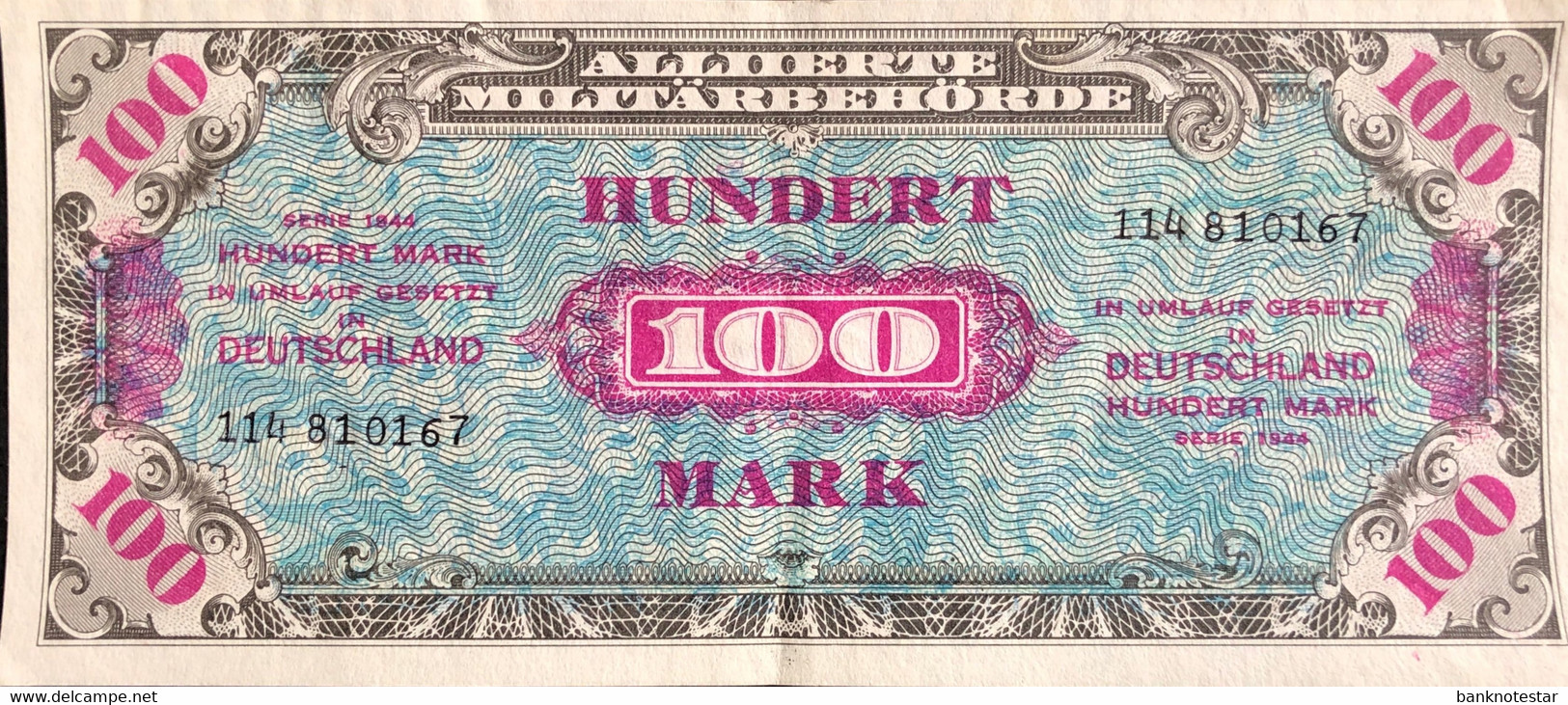 Germany 100 Mark, P-197b (1944) - Very Fine Plus - 100 Mark