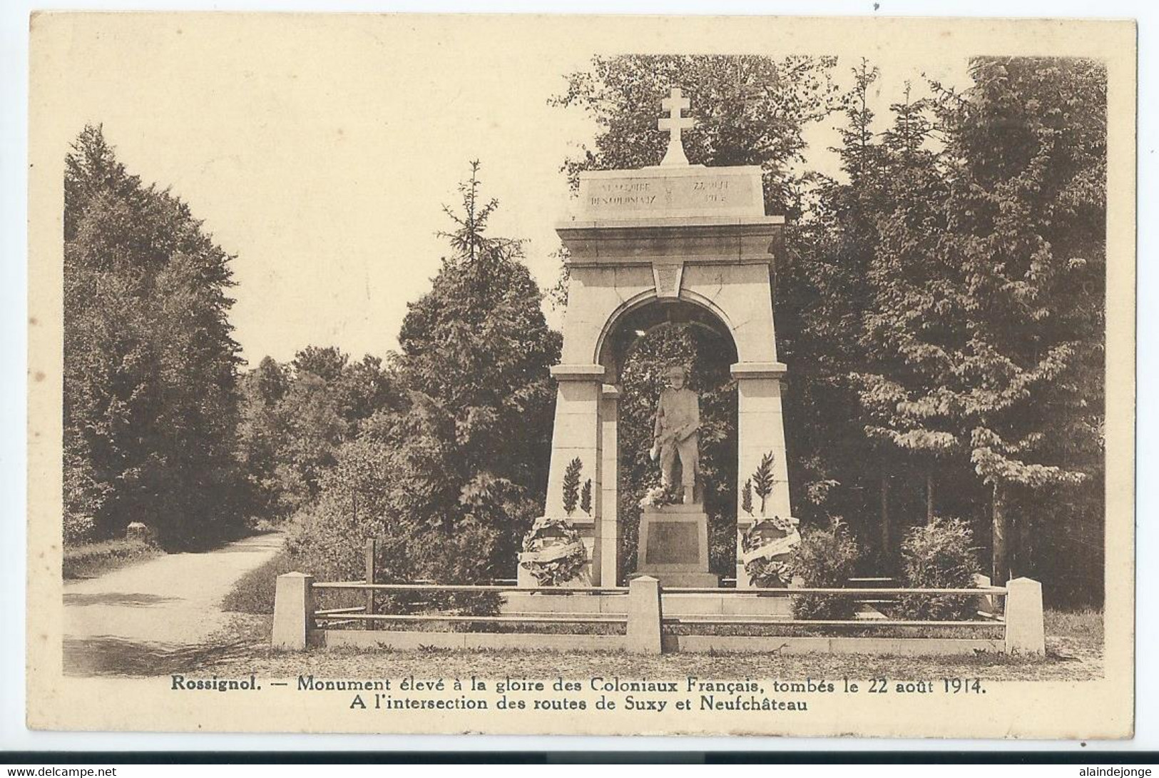 Rossignol -Monument élevé à La Gloire Des Colonieux Francais - 1946 - Tintigny