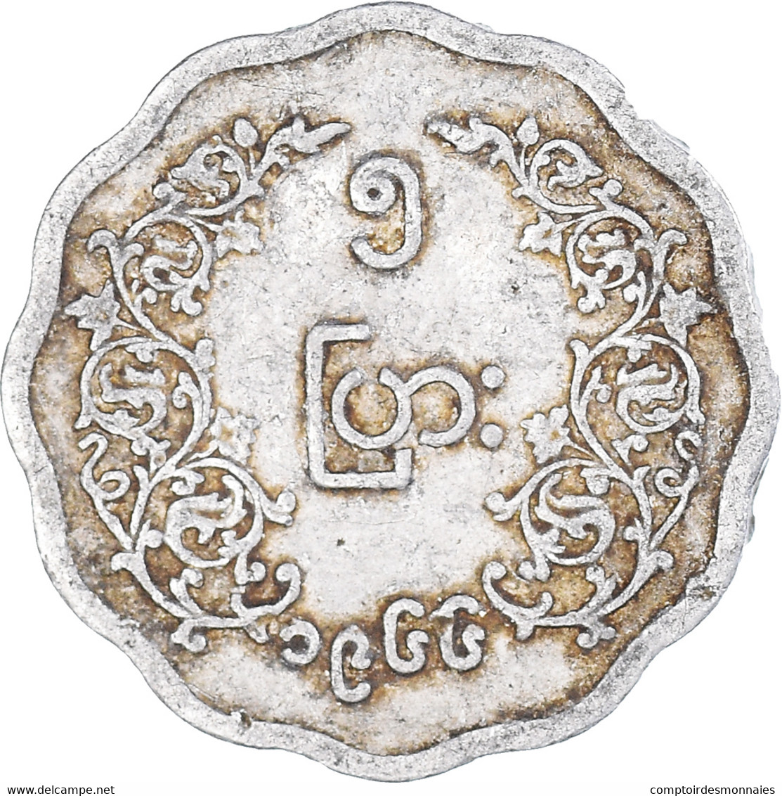 Monnaie, Myanmar, 5 Pyas, 1966 - Birmania