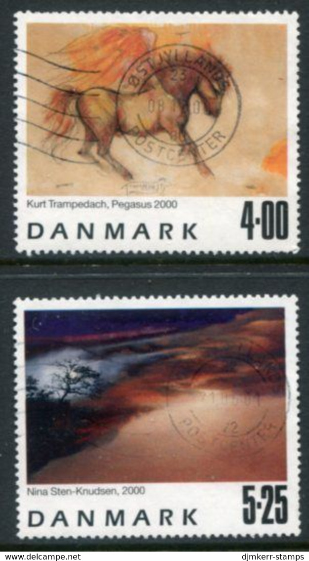 DENMARK 2000 Contemporary Art Used. Michel 1261-62 - Gebraucht
