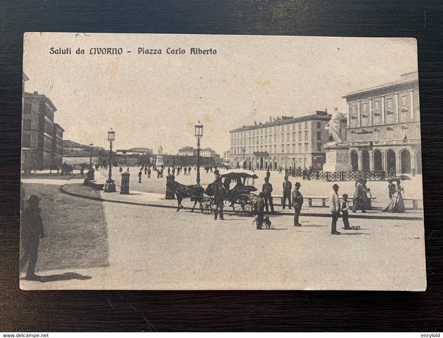 Saluti Da Livorno Piazza Carlo Alberto 1913 - Livorno