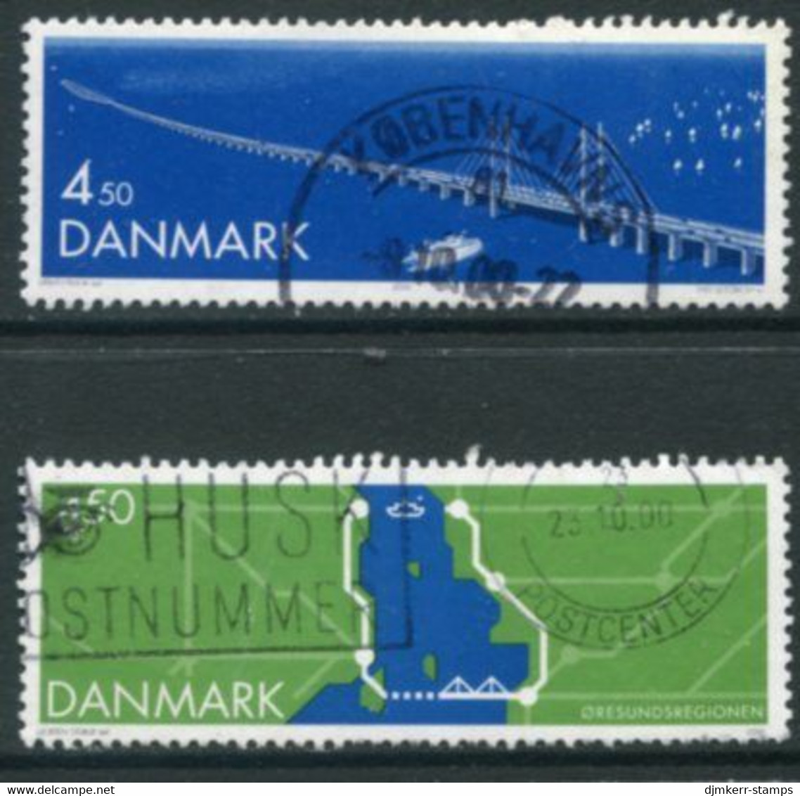 DENMARK 2000 Øresund Bridge  Used... Michel 1253-54 - Used Stamps