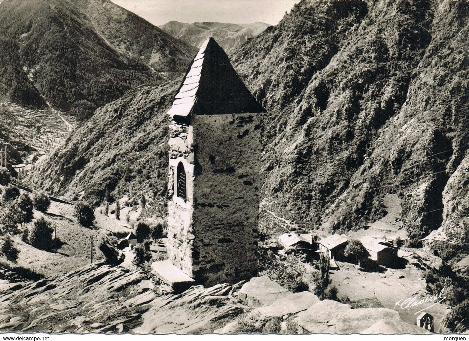 45697. Postal ENCAMP (Andorra Española)  1960. Franqueo SELLO ESPAÑA. Vista CANILLO - Brieven En Documenten