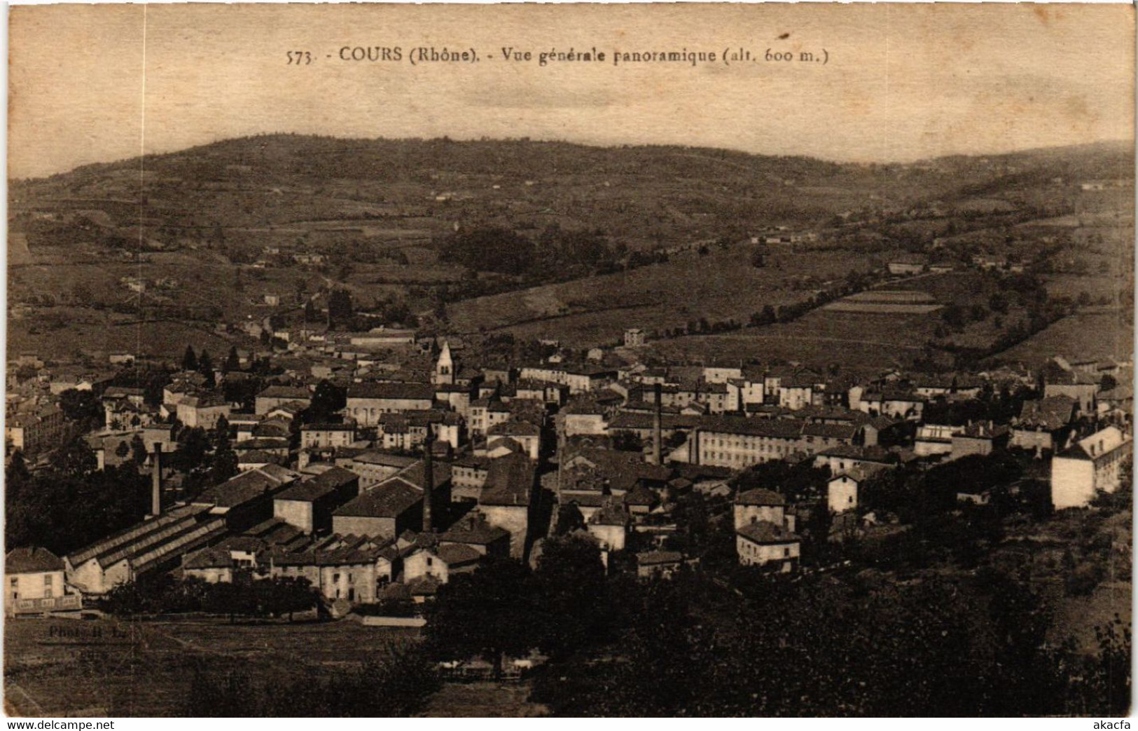 CPA COURS Vue Générale Panoramique (443576) - Cours-la-Ville