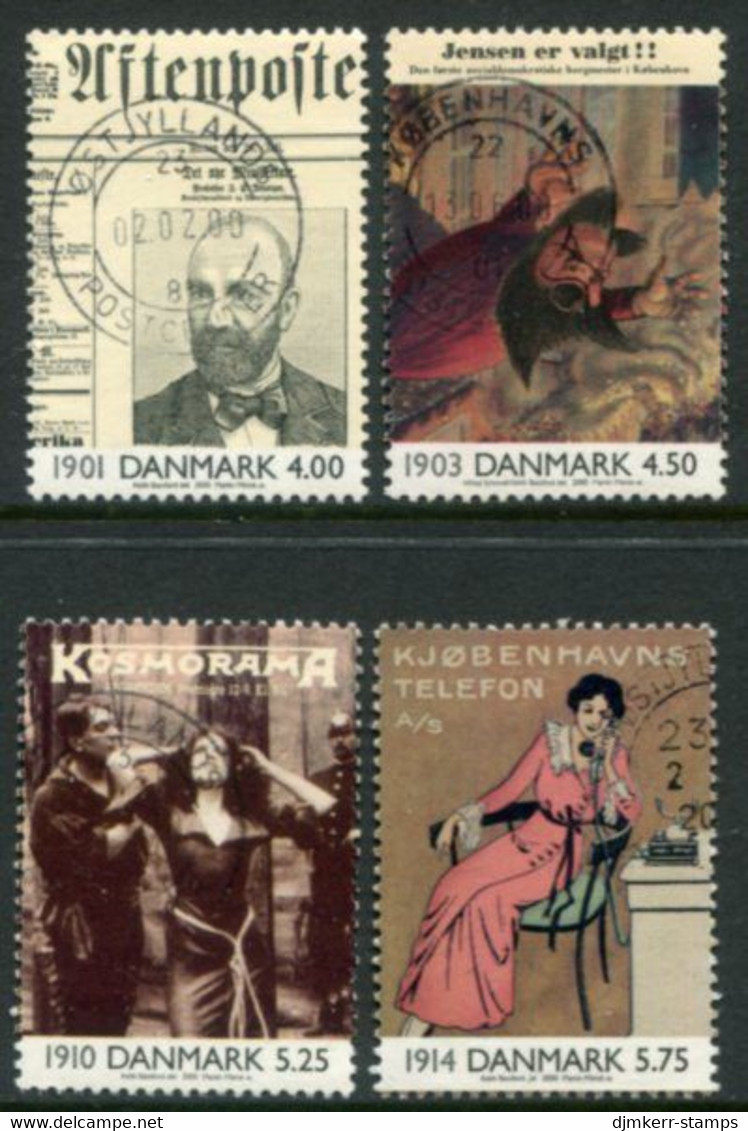 DENMARK 2000  Events Of The 20th Century II Used. Michel 1234-37 - Used Stamps