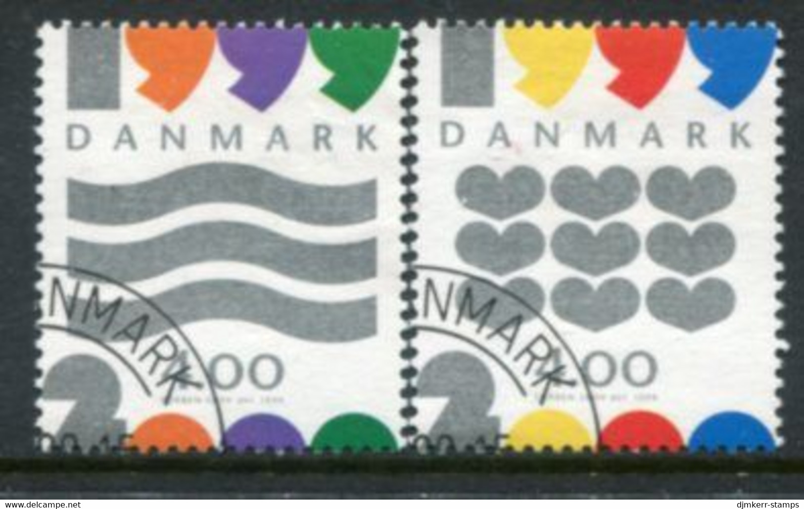 DENMARK 1999  New Millennium Used. Michel 1231-32 - Gebruikt