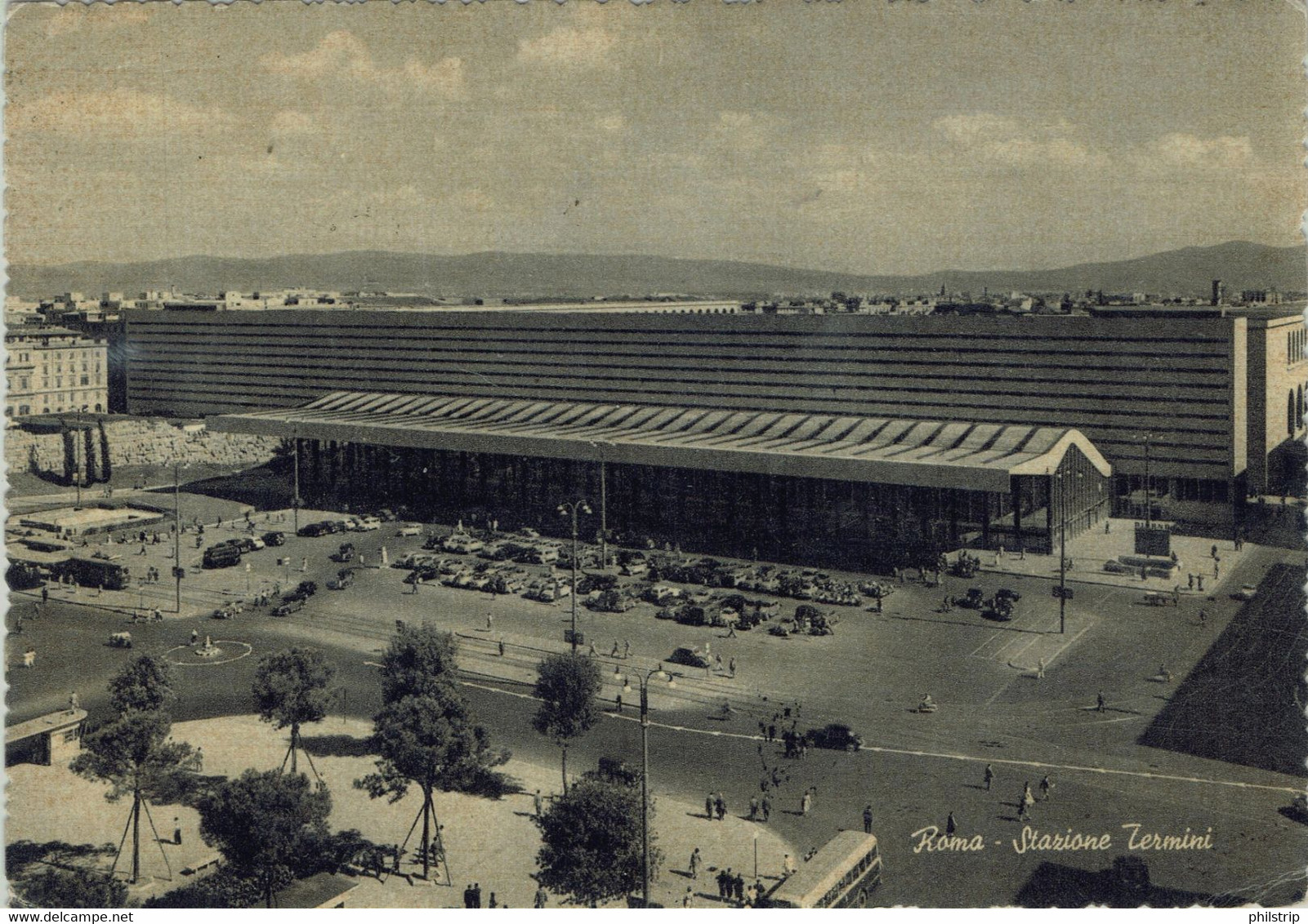 ROMA - Piazzale Della Stazione Termini - VIAGGIATA NEL 1958 - RIf. 1400 PI - Stazione Termini