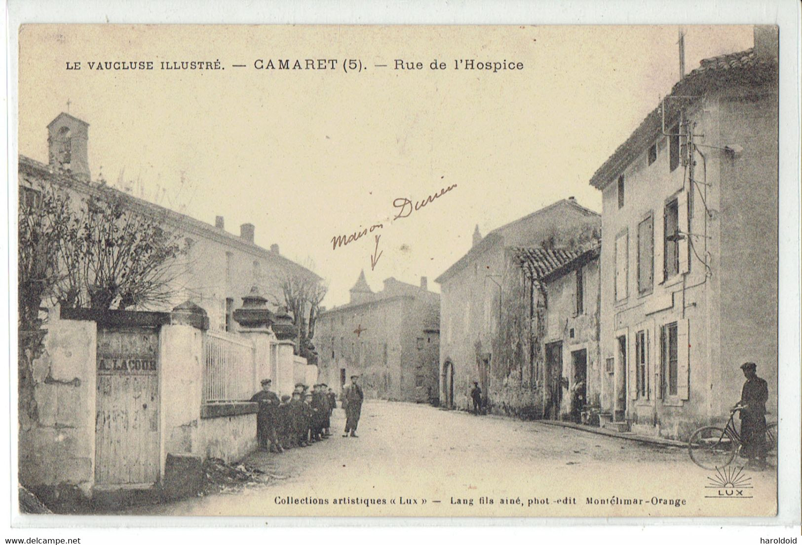 CPA 84 - CAMARET - Rue De L'Hospice - Petit Défaut - Camaret Sur Aigues