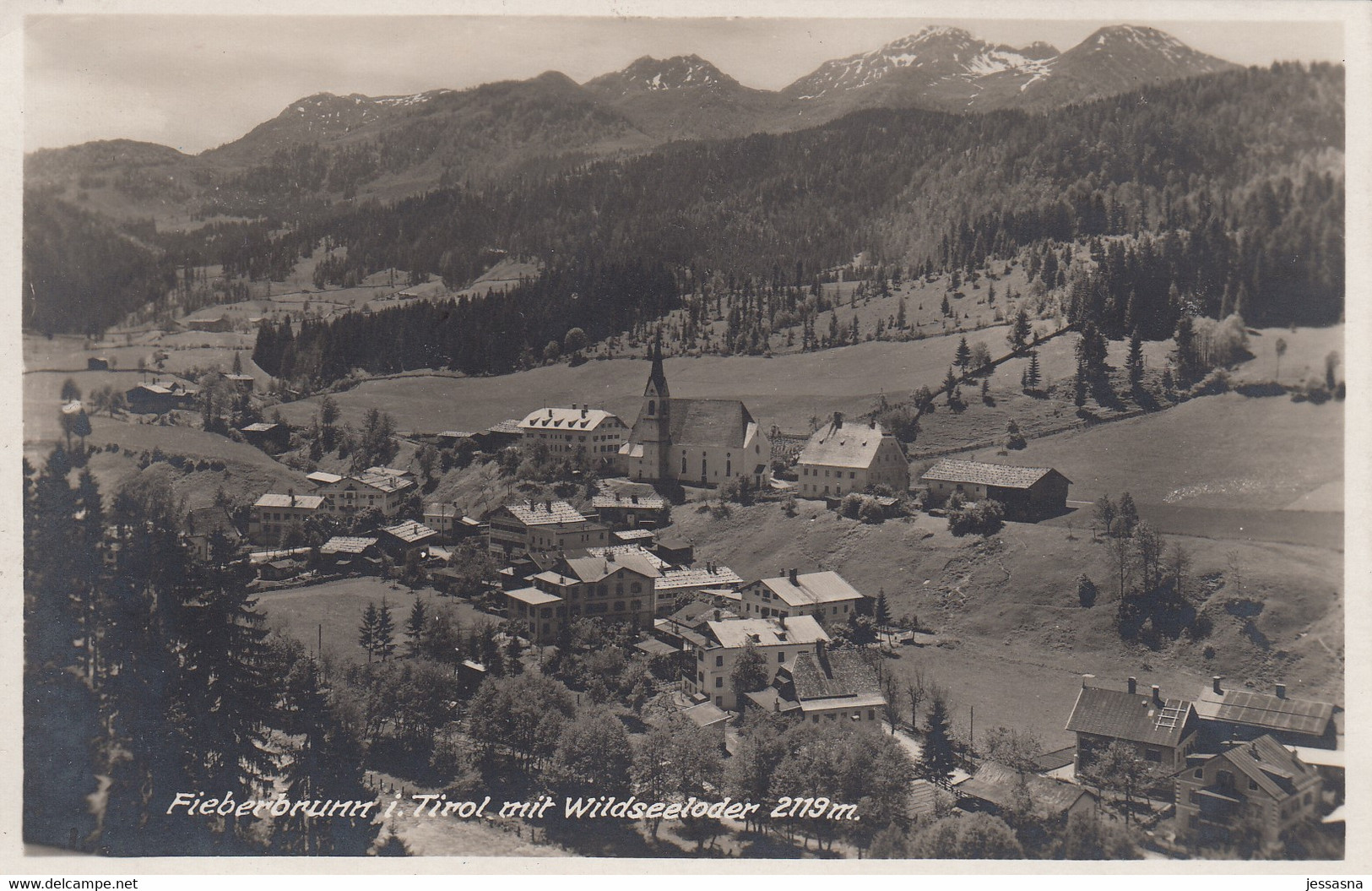 AK - Tirol - Fieberbrunn - Ortsansicht 1923 - Fieberbrunn