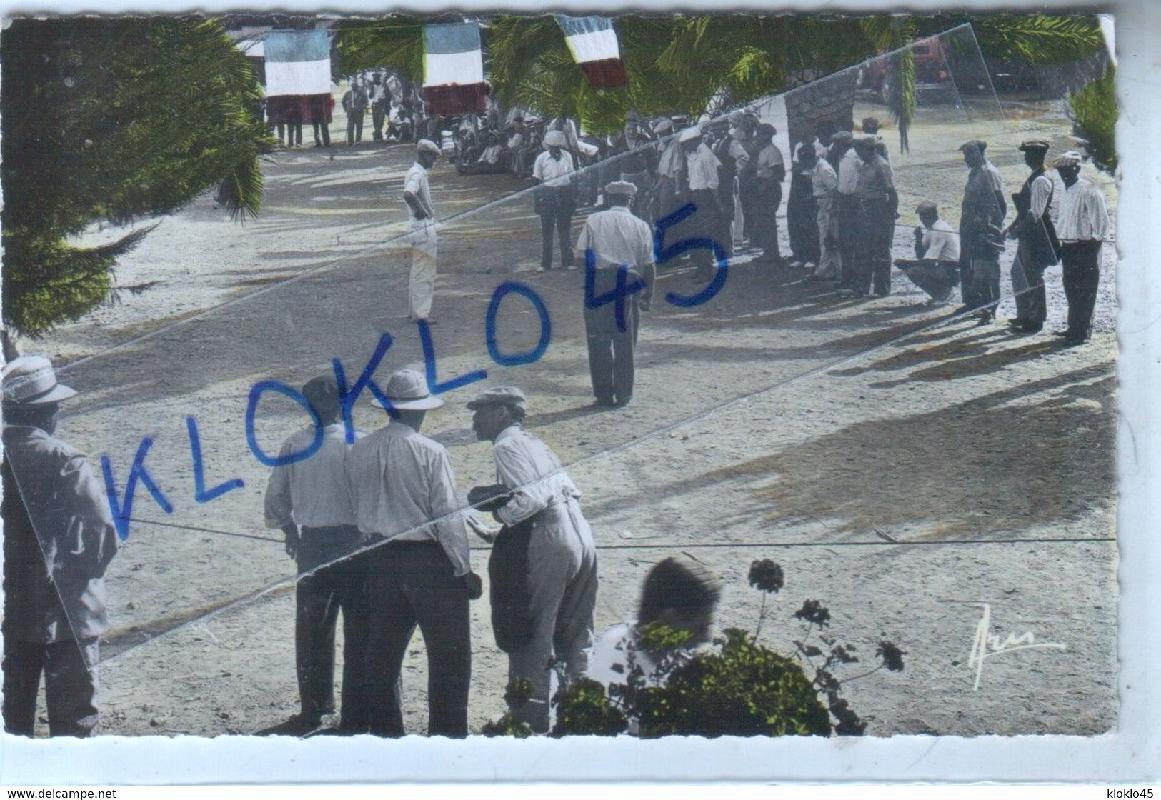 83 Côte D' Azur - La Seyne Sur Mer ( Var ) Concours De Pétanque - Animé Le Jour Du 14 Juillet ? Drapeaux - CPSM Couleur - La Seyne-sur-Mer