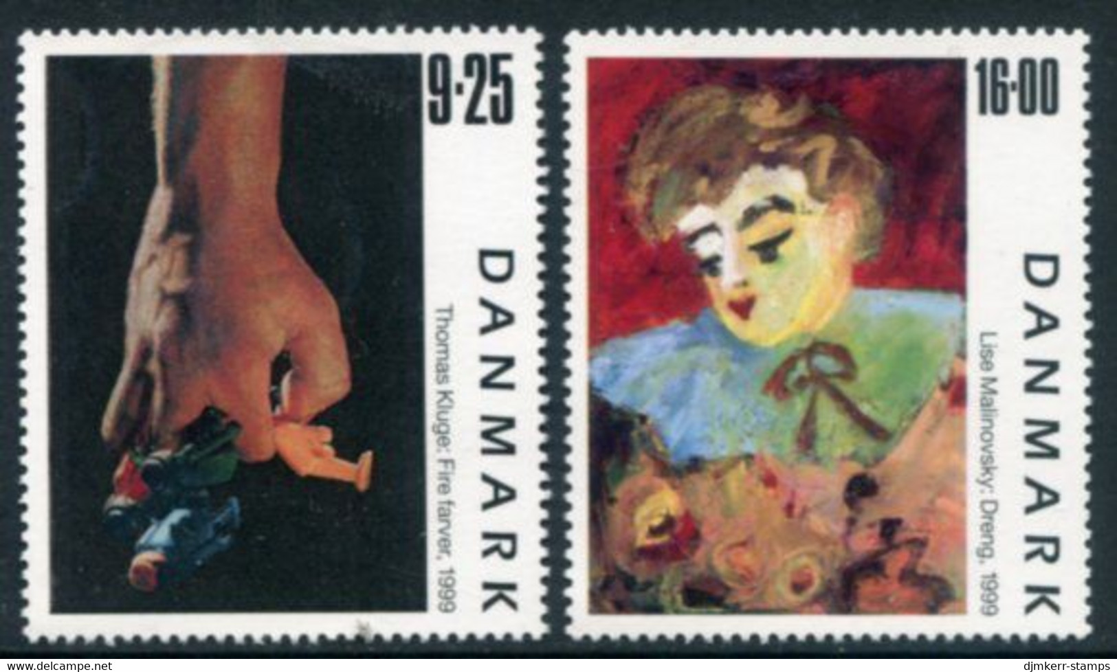 DENMARK 1999  Contemporary Art MNH / **.. Michel 1219-20 - Nuovi