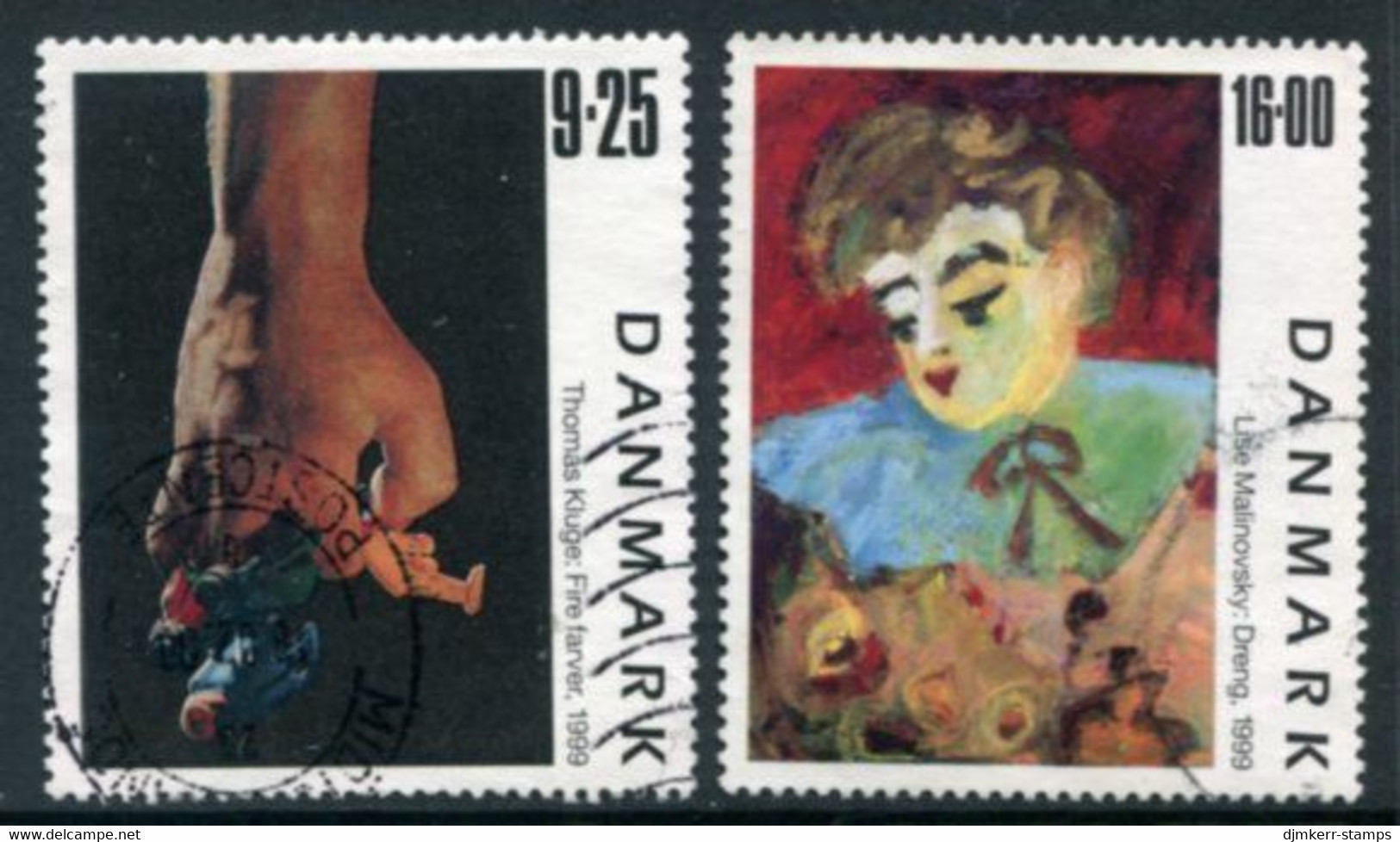 DENMARK 1999  Contemporary Art Used. Michel 1219-20 - Used Stamps