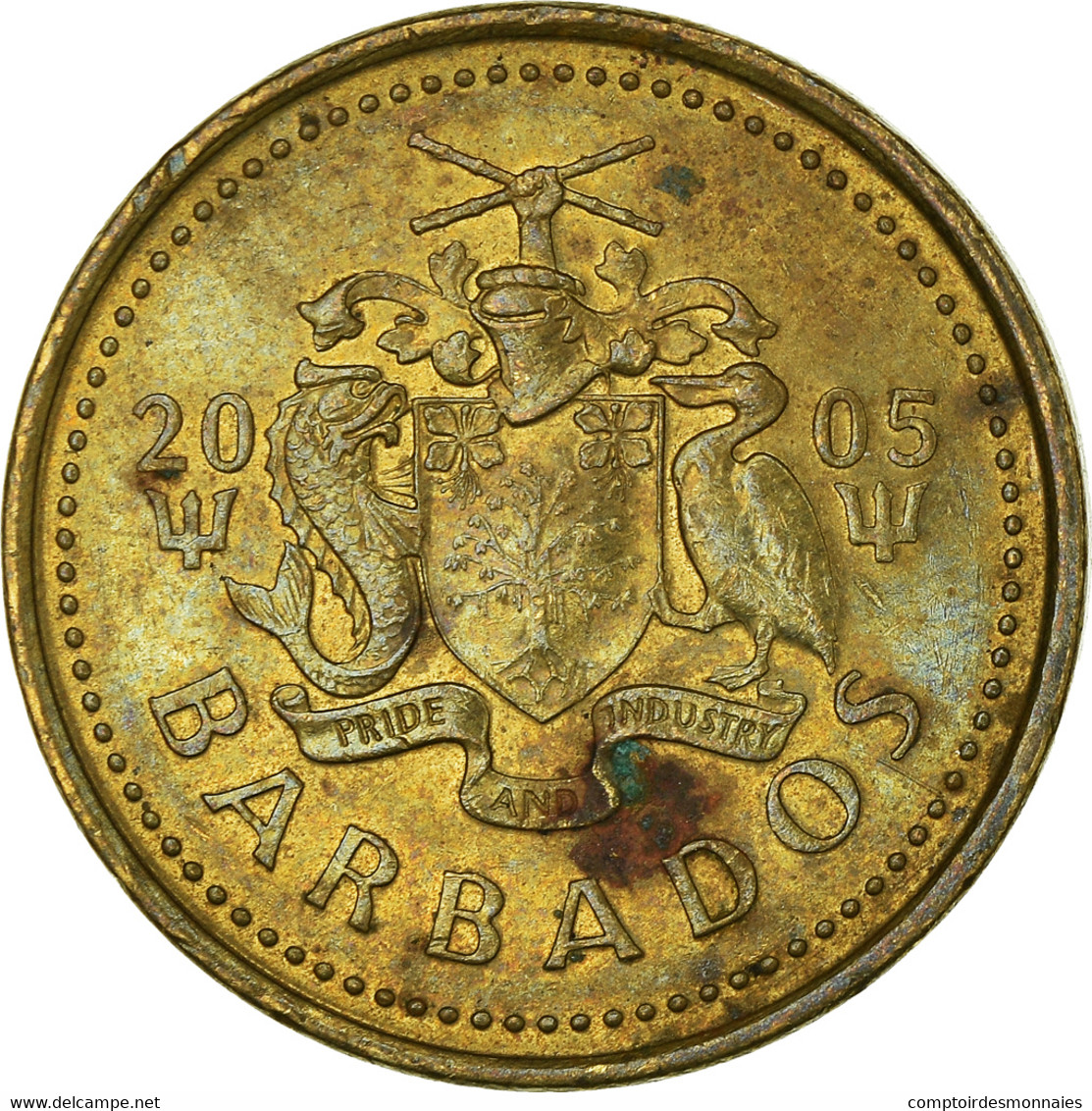 Monnaie, Barbade, 5 Cents, 2005 - Barbados (Barbuda)
