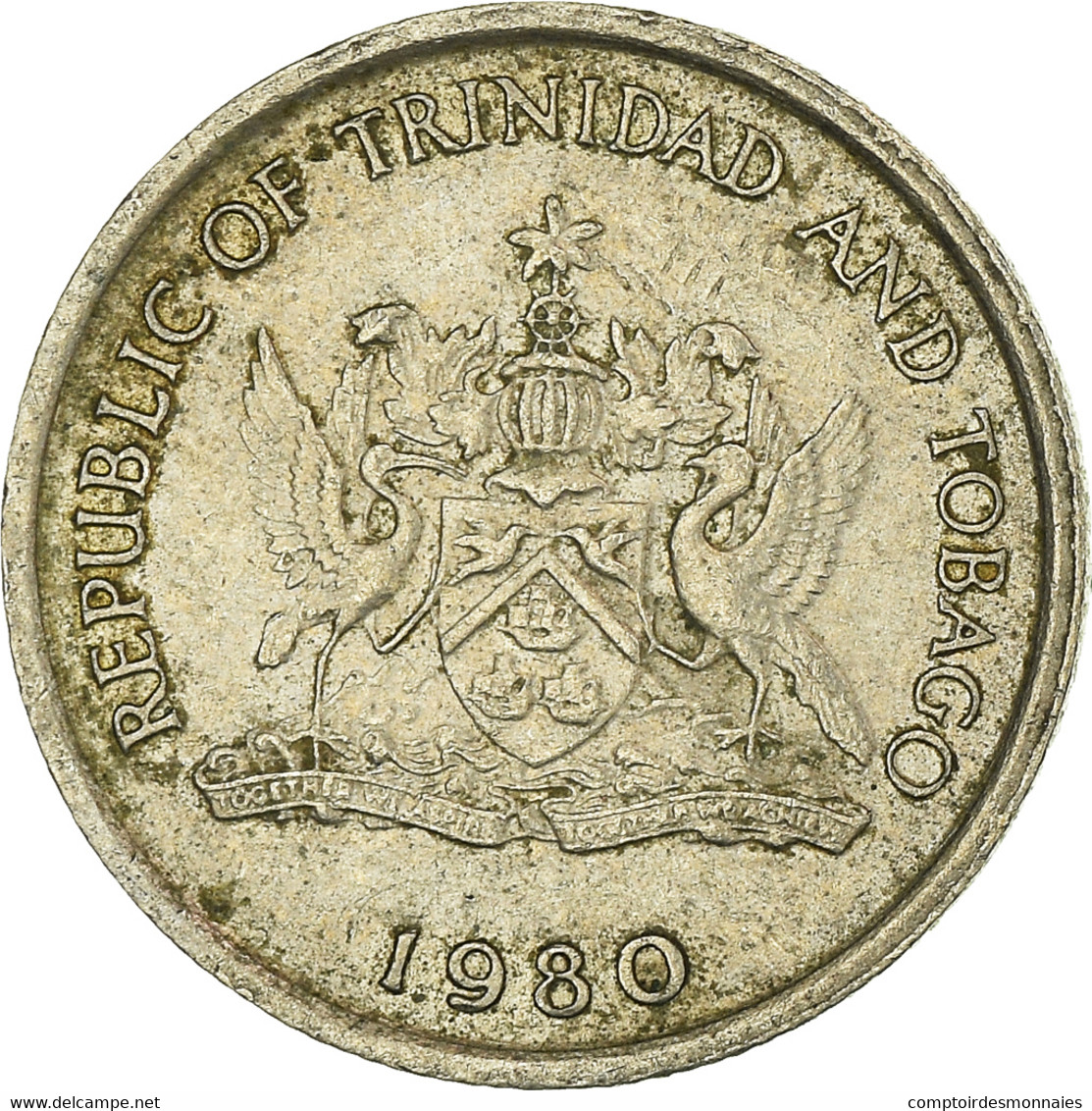 Monnaie, Trinité-et-Tobago, 10 Cents, 1980 - Trinidad En Tobago