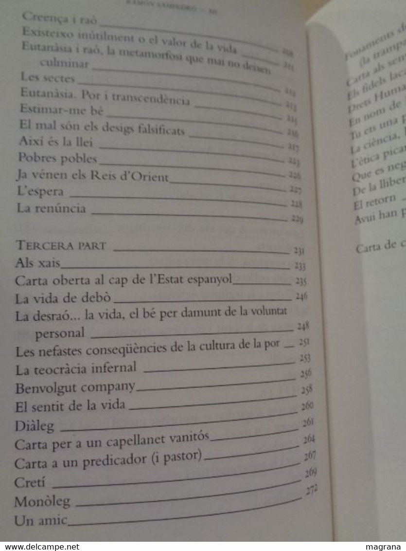 Cartes Des De L'infern. El Llibre De La Pel·lícula Mar Adentro Amb Próleg D'Alejandro Amenábar. Columna. Ramón Sampedro. - Novels