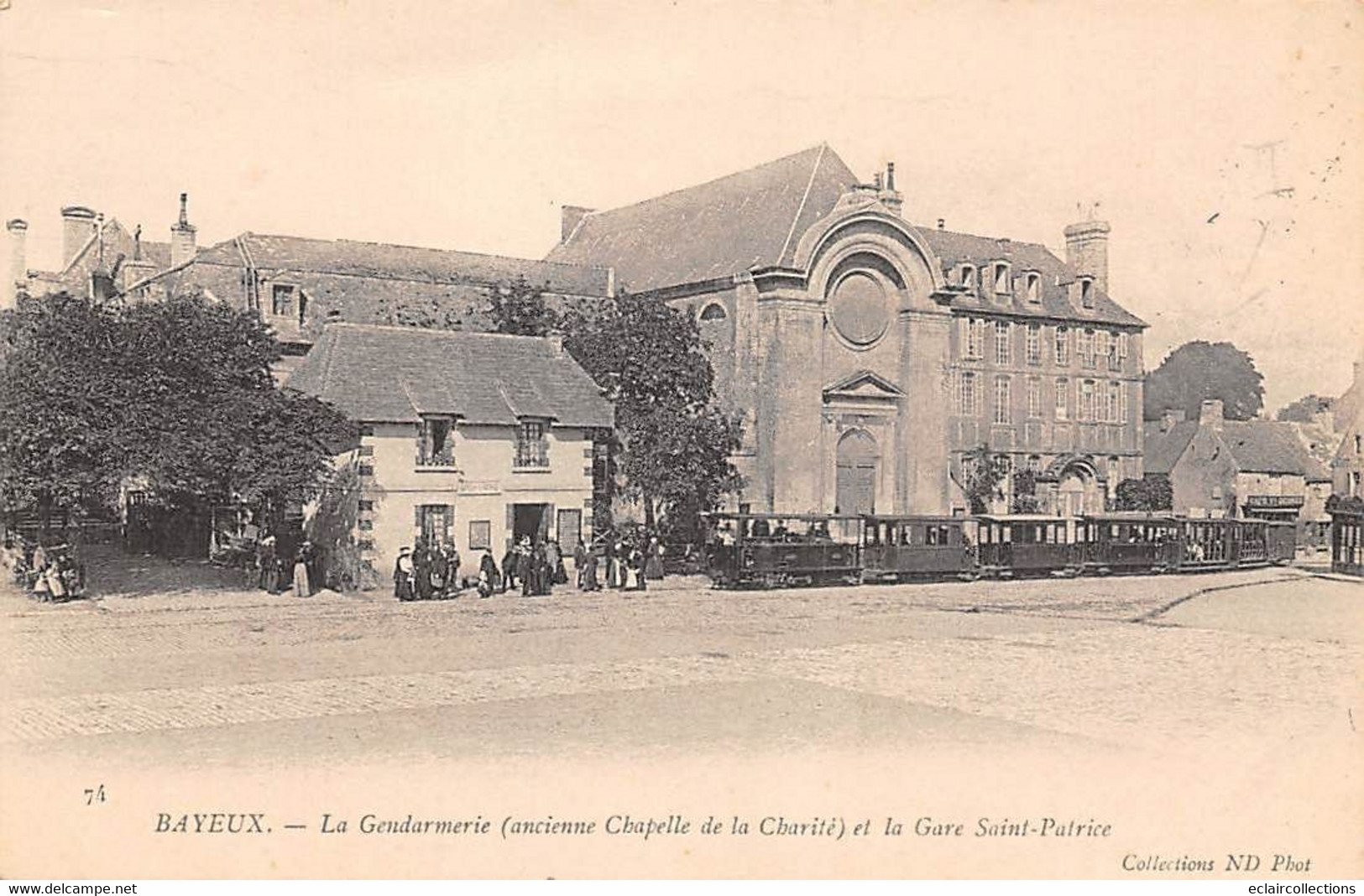 Bayeux        14      La Gendarmerie Et La Gare Saint Patrice - Train -       (voir Scan) - Bayeux