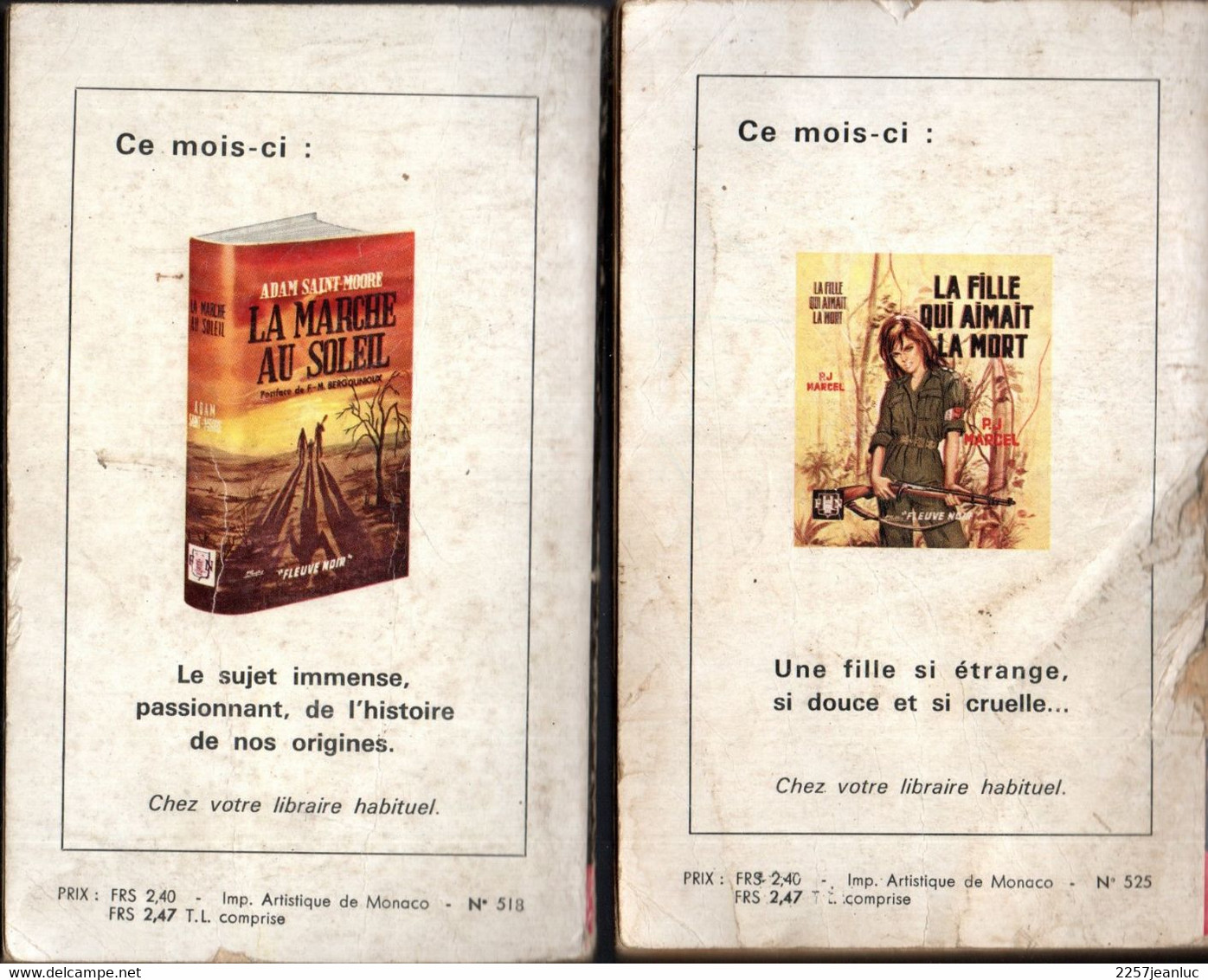 2 Romans Espionnage - Editions  Fleuve Noir N: 518 Et 525 -  Les Conjurés D'assouan    & Zéro Heure Une - Fleuve Noir