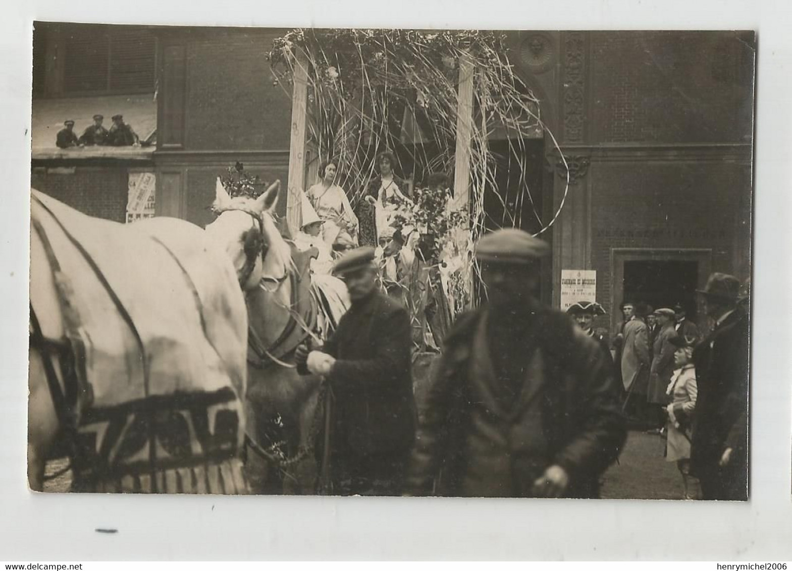 76 Rouen Corso Affiche Animaux De Boucherie Carte Photo Identifiée - Rouen