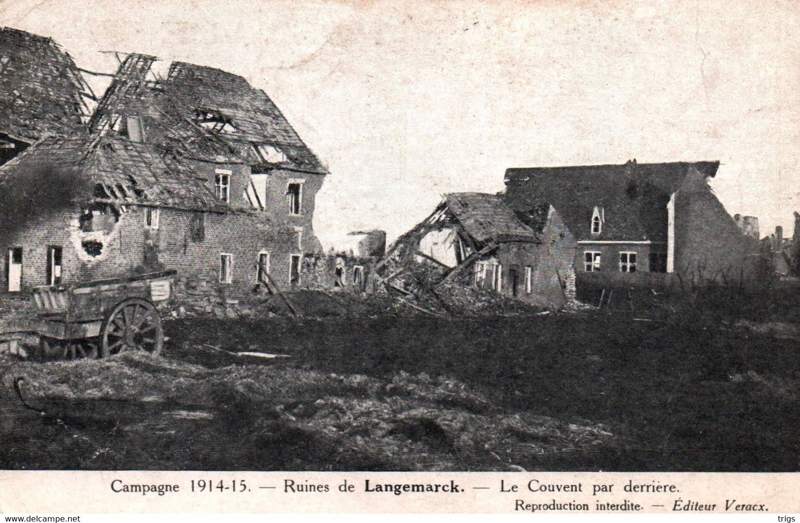 Langemarck (1914-1915) - Le Couvent Par Derrière - Langemark-Poelkapelle