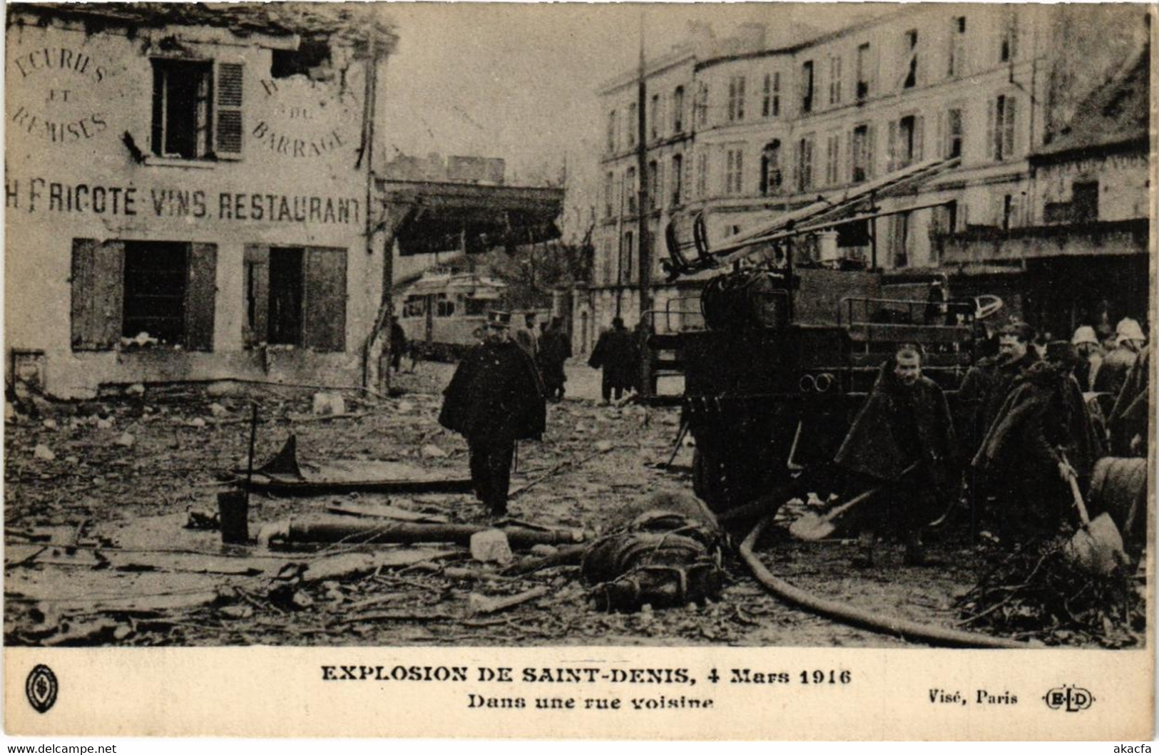 CPA Explosion De SAINT-DENIS 4 MARS 1916. Dans Une Rue Voisine. (509652) - Saint Denis