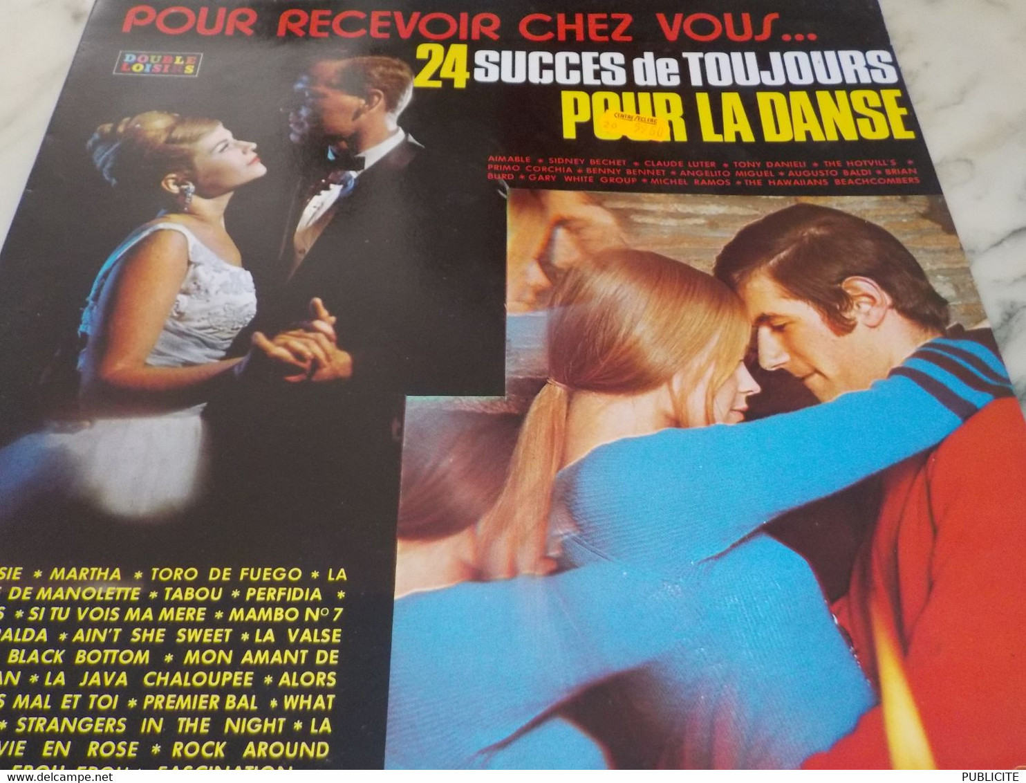 DISQUE 33 TOURS DOUBLE ALBUM 24 SUCCES POUR LA DANCE - Compilations