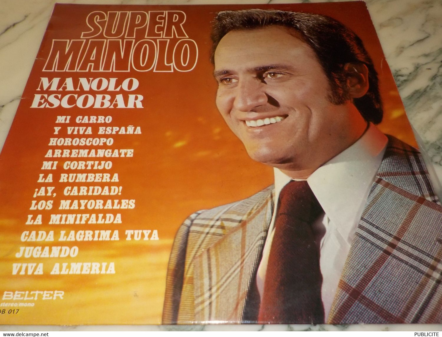 DISQUE 33 TOURS SUPER MANOLO ESCOBAR 1976 - Otros - Canción Española