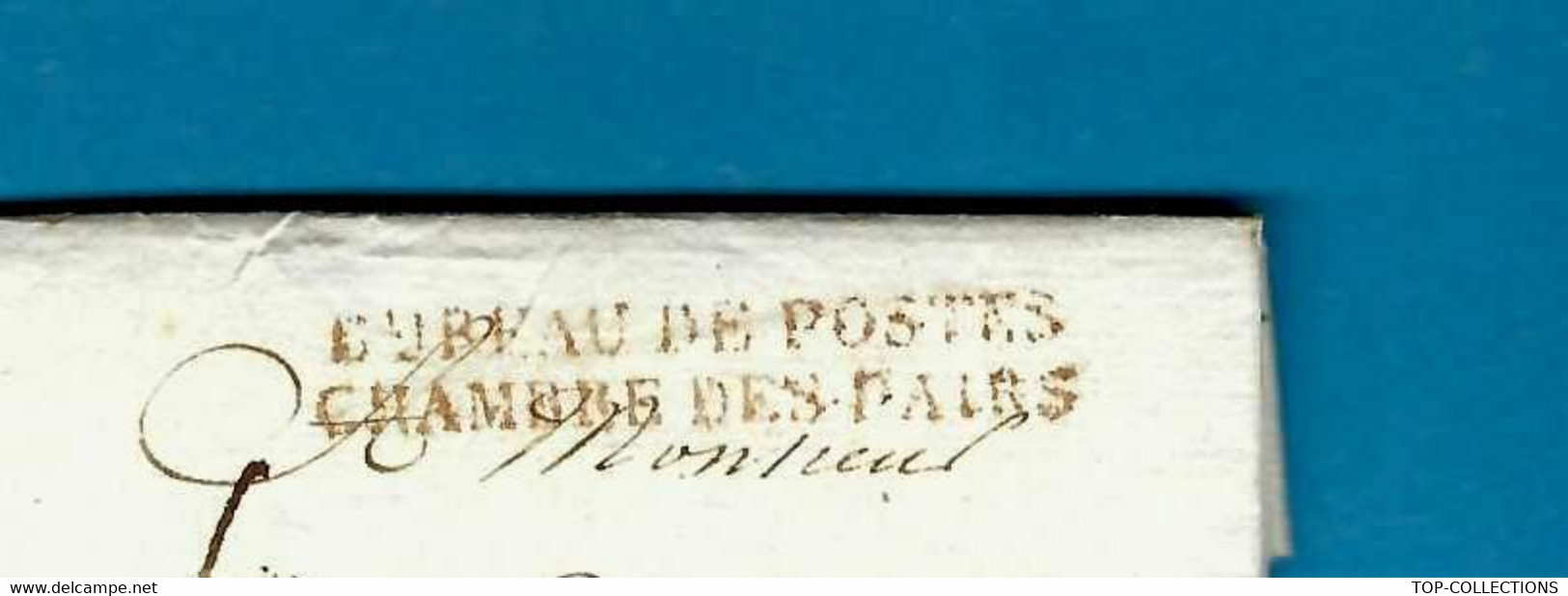 1817  De Paris Declercq Cachet Chambre Des Pairs => Coget  Inspecteur Forets Evreux Litige Arbres Maire De Conches Eure - 1800 – 1899