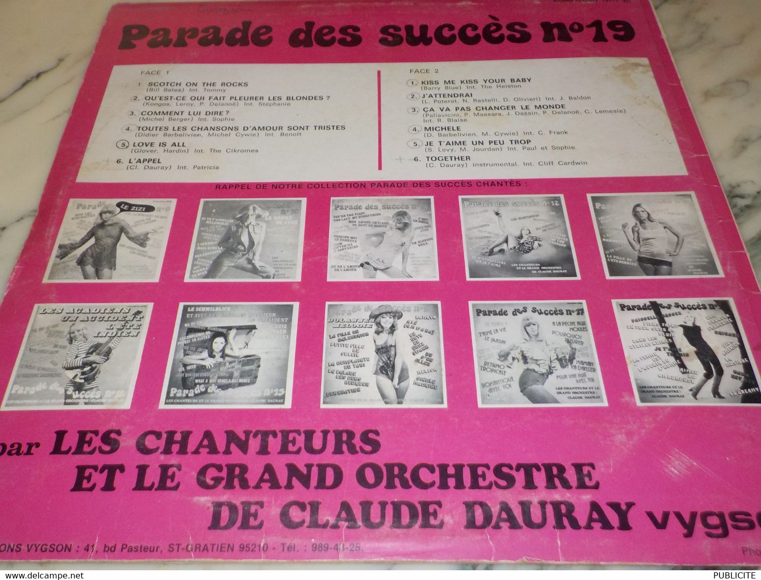 DISQUE 33 TOURS PARADE DES SUCCES N 19 - Compilations