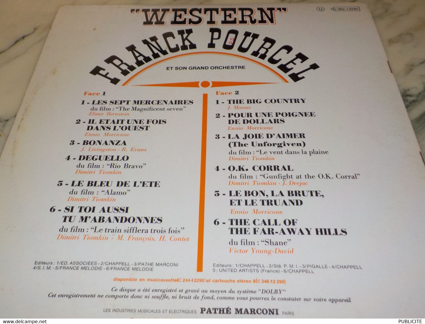 DISQUE 33 TOURS WESTERN FRANCK POURCEL - Hit-Compilations