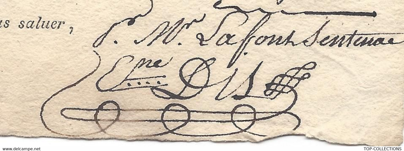 RARE BORDEREAU DE TRANSPORT L. LAFONT DE SENTENAC FORGE D ESTANIELS ARIEGE 1820 T.B.E. V. SCANS ET HISTORIQUE - 1800 – 1899