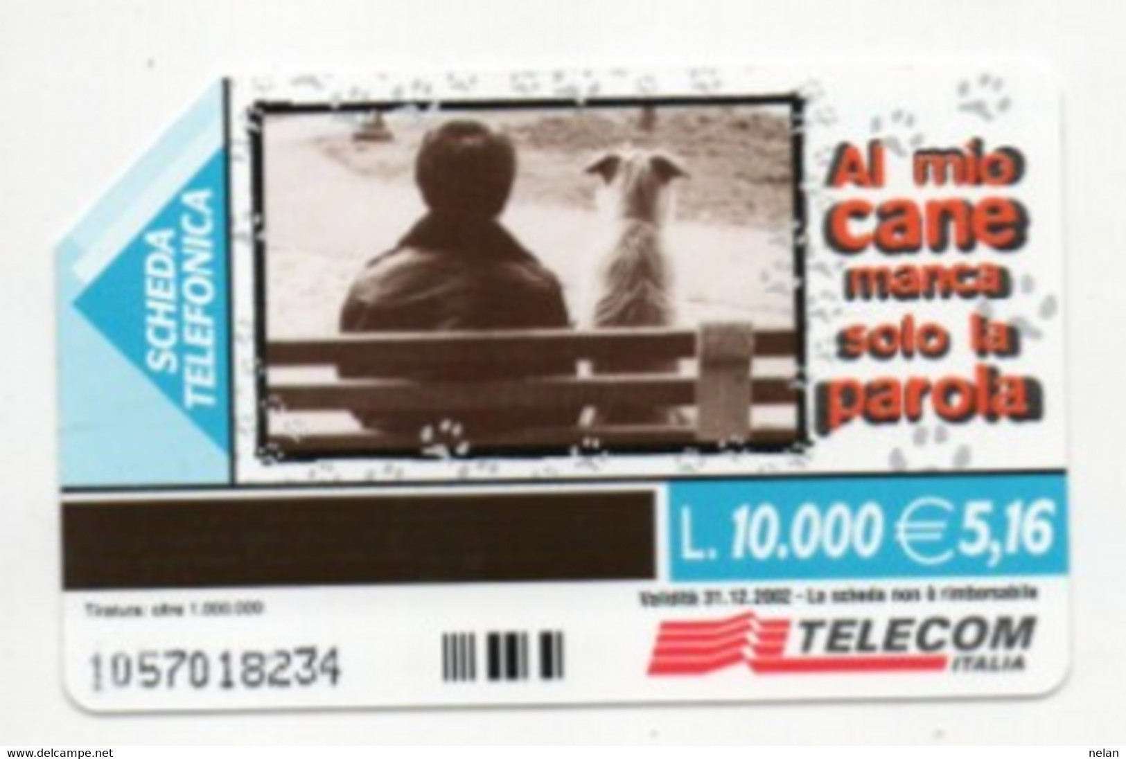 ITALIA - TELECOM - IL MIO CANE MANCA SOLO LA PAROLA - Dogs