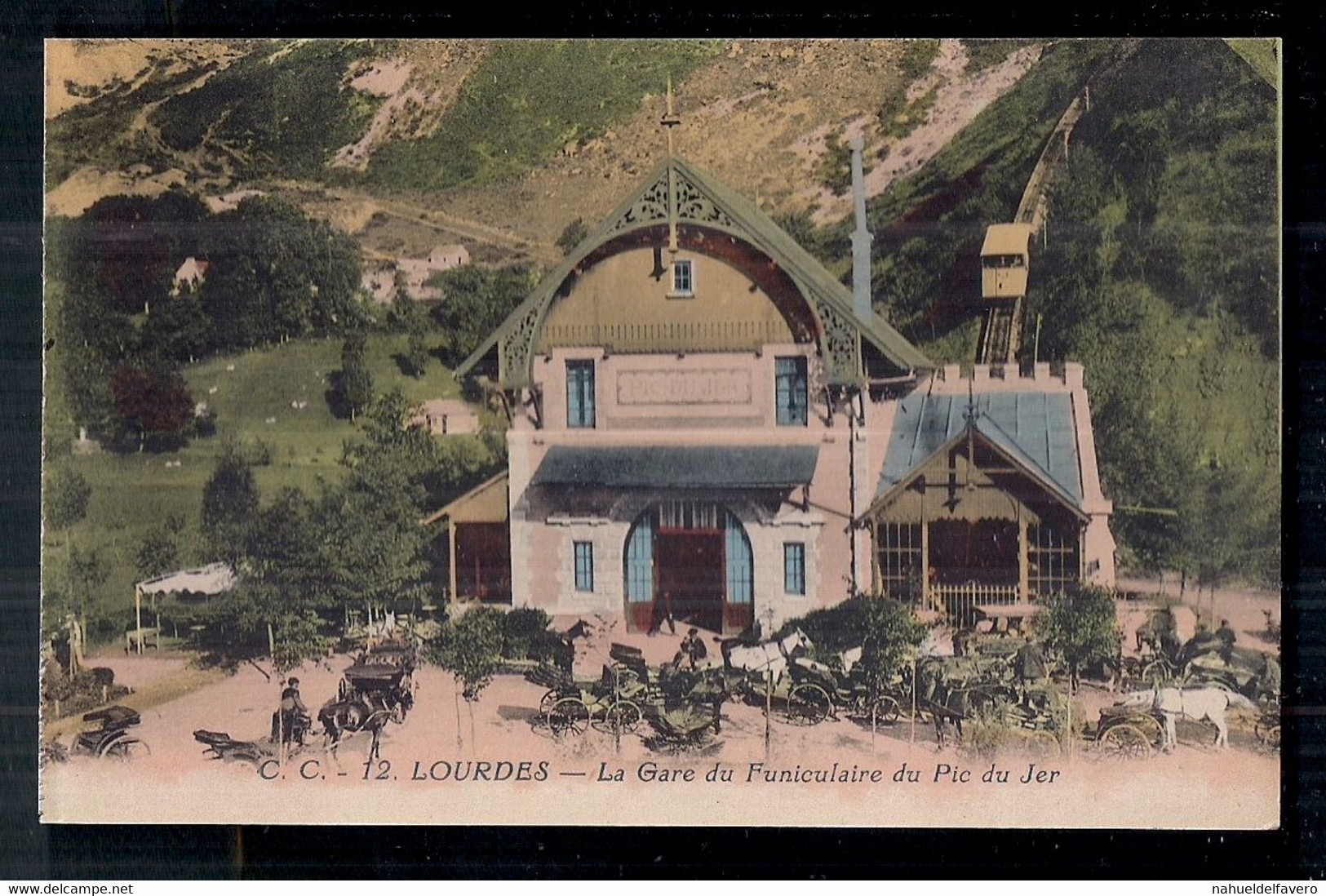 France  - Carta Postale - Lourdes - La Gare Du Funiculaire Du Pic Du Jer - Lourdes