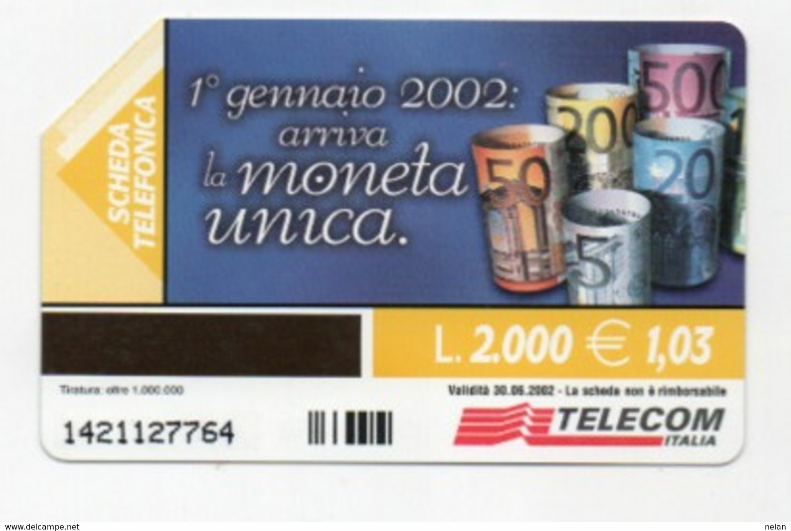 ITALIA - TELECOM - LA MONETA UNICA - Stamps & Coins