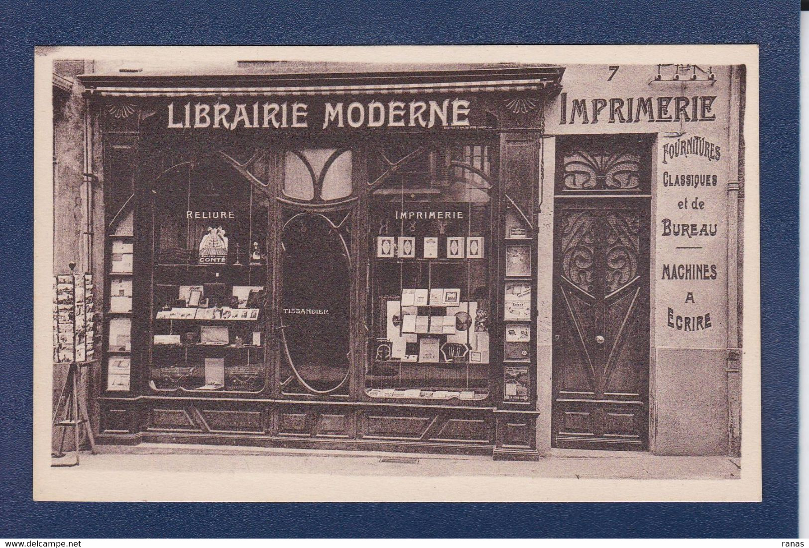 CPA [43] Haute Loire > Brioude Commerce Shop Deltiology Cartes Postales 7 Rue Jules Maigne - Brioude