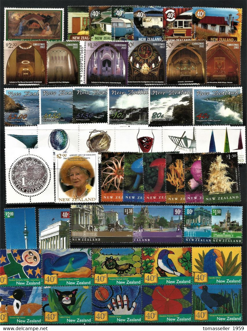 New  Zealand-2002 Year Set. 25 Issues.MNH - Años Completos