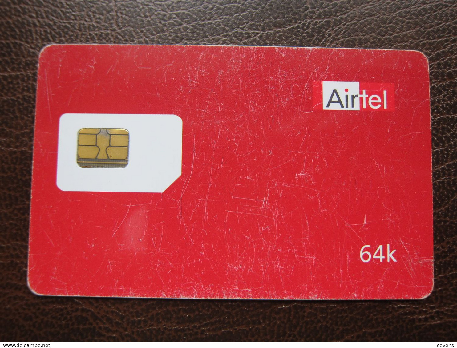 Airtel 64K GSM SIM Card, Sample Card Without Account Number, With Scratchs, Chip Moudle Wrong Cut - India