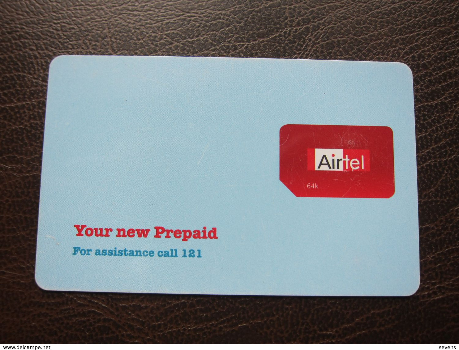 Airtel 64K GSM SIM Card, Sample Card Without Account Number, With Scratchs, Chip Moudle Wrong Cut - Inde