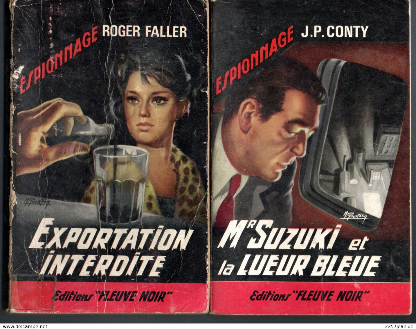 2 Romans Espionnage - Editions  Fleuve Noir N: 540 Et 545 - Exportation Interdite  &  Mr Suzuki Et La Lueur Bleue. - Fleuve Noir