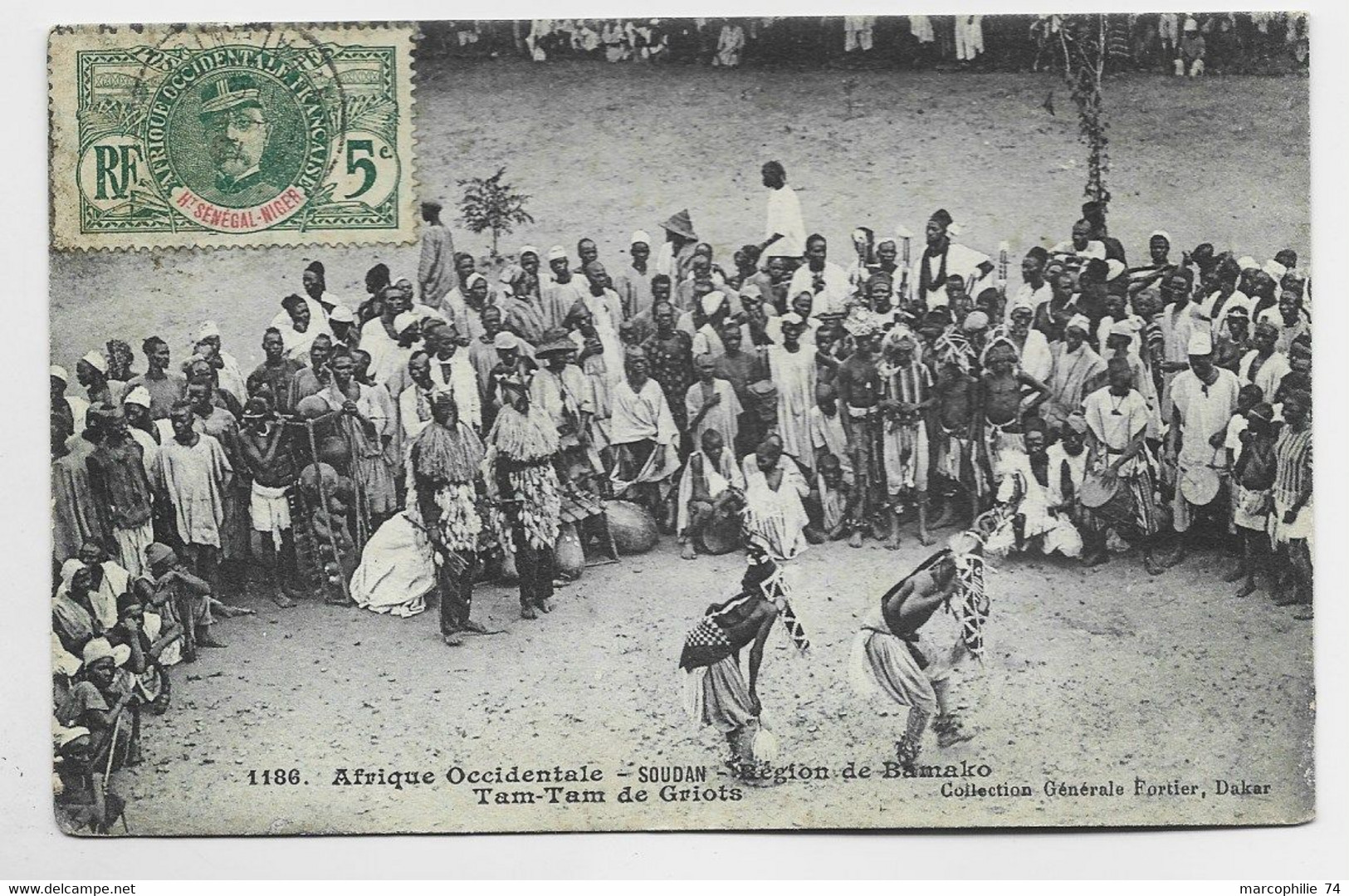 SOUDAN REGION DE BAMAKO TAM TAM GRIOTS + FAIDHERBE HT SENEGAL NIGER CARIMAMA 1908 - Cartas & Documentos