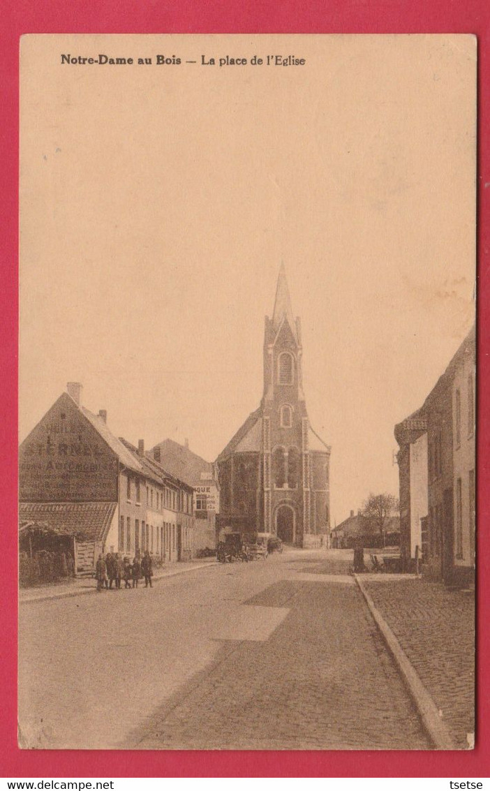 Jesus-Eik / Notre-Dame Au Bois - La Place De L'Eglise - 1934 ( Voir Verso ) - Overijse