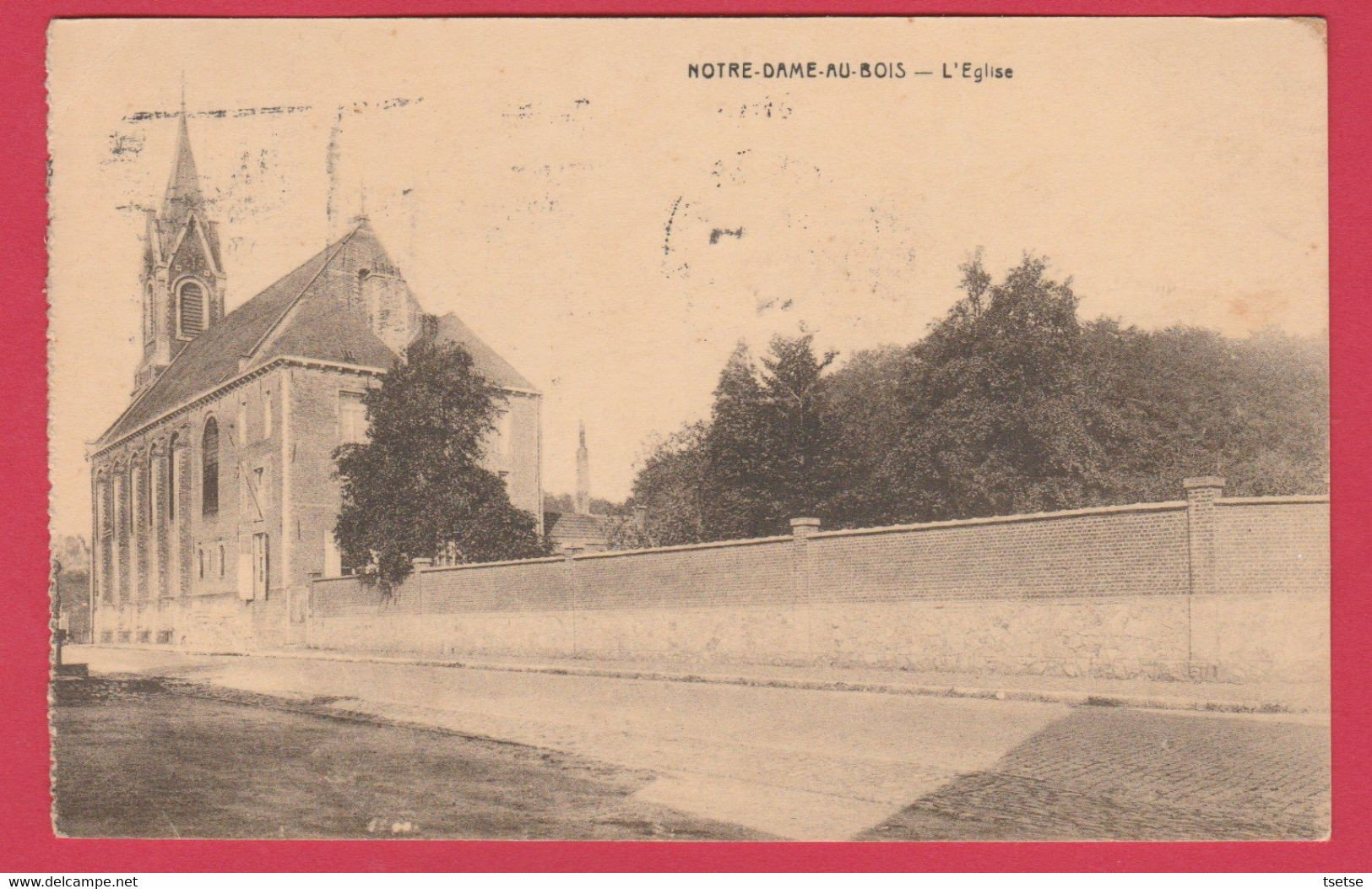 Jesus Eik / Notre-Dame-au Bois - L'Eglise -1924 ( Verso Zien ) - Overijse