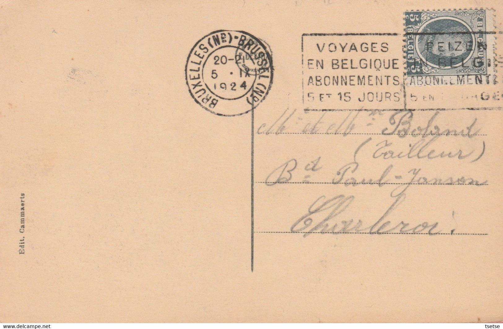 Jesus Eik / Notre-Dame-au Bois - L'Eglise -1924 ( Verso Zien ) - Overijse
