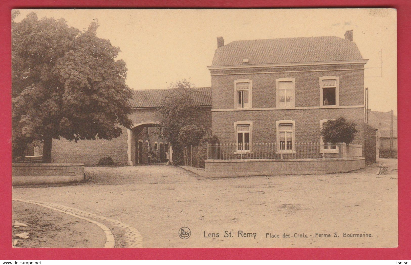 Lens St. Remy  - Place Des Croix - Ferme S. Bourmanne  ( Voir Verso  ) - Hannuit