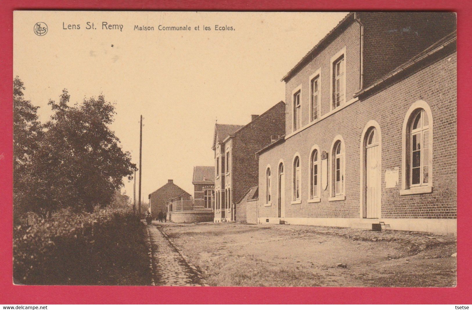 Lens St Remy  - Maison Communale Et Les Ecoles ( Voir Verso ) - Hannut